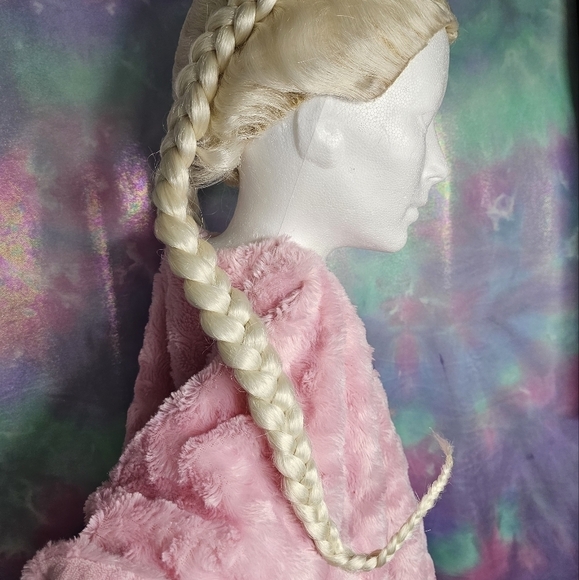 Light Icy Blonde Double Braid Boxer Braids Wig - Picture 3 of 11